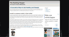 Desktop Screenshot of dashingpauper.com