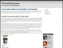 Tablet Screenshot of dashingpauper.com